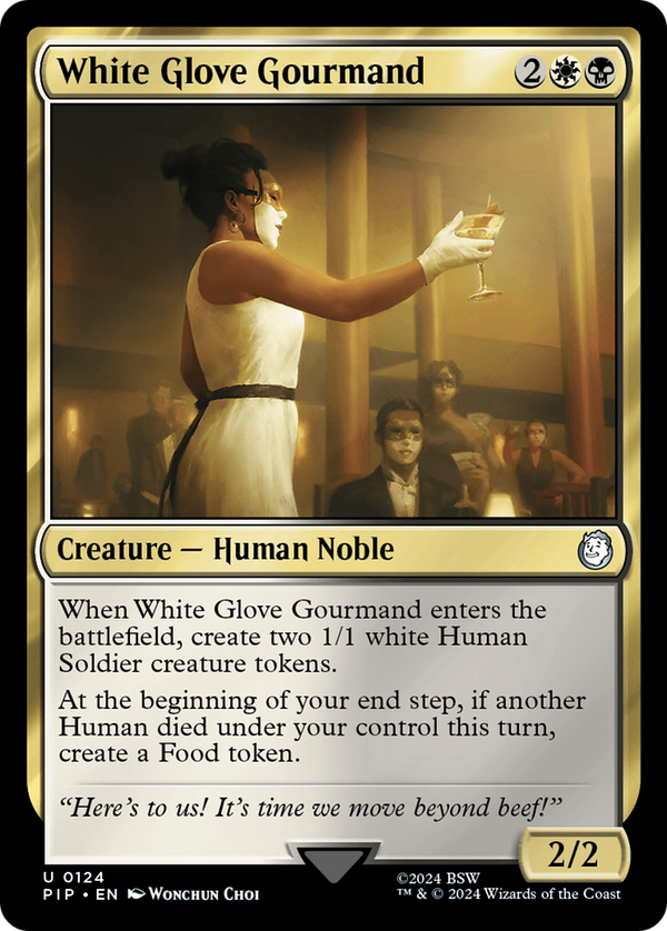 White Glove Gourmand (124) [Fallout] foil - Deck Out Gaming