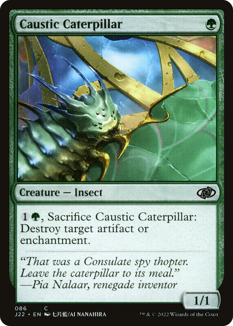 Caustic Caterpillar (86) [Jumpstart 2022] foil - Deck Out Gaming