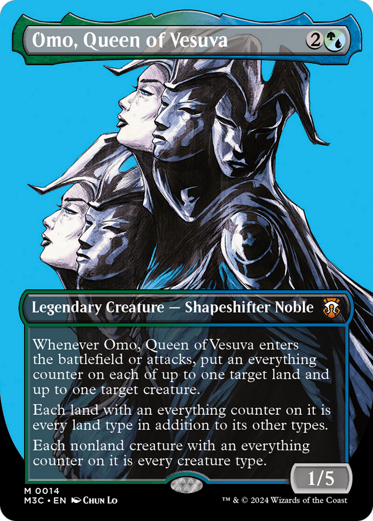 Omo, Queen of Vesuva (Borderless) (14) [Modern Horizons 3 Commander] - Deck Out Gaming