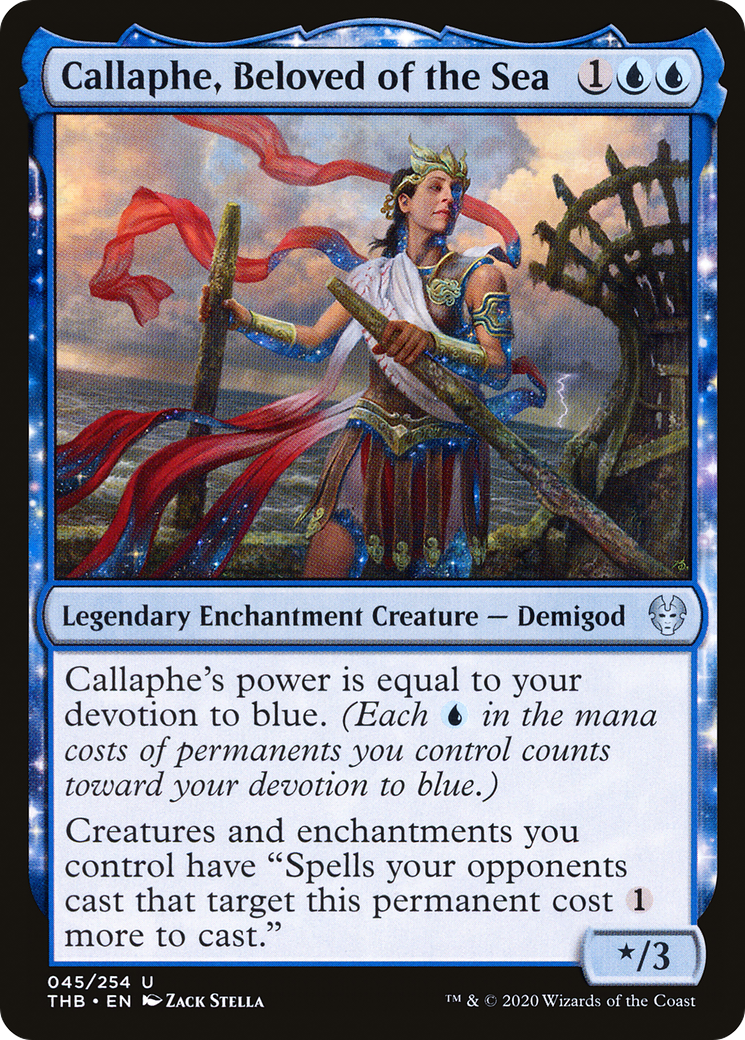 Callaphe, Beloved of the Sea (45) [Theros Beyond Death] - Deck Out Gaming