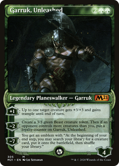 Garruk, Unleashed (Showcase) (305) [Core Set 2021] foil - Deck Out Gaming