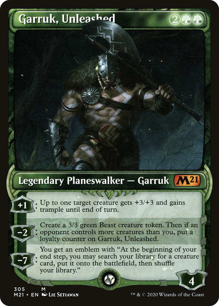Garruk, Unleashed (Showcase) (305) [Core Set 2021] - Deck Out Gaming