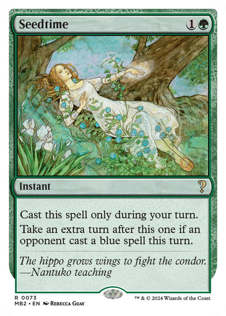 Seedtime (White Border) (73) [Mystery Booster 2] - Deck Out Gaming
