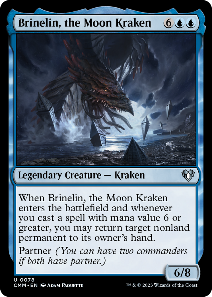 Brinelin, the Moon Kraken (78) [Commander Masters] foil - Deck Out Gaming