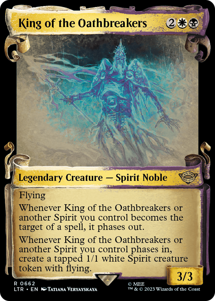 King of the Oathbreakers (Showcase Scrolls) (662) [The Lord of the Rings: Tales of Middle-earth] foil - Deck Out Gaming