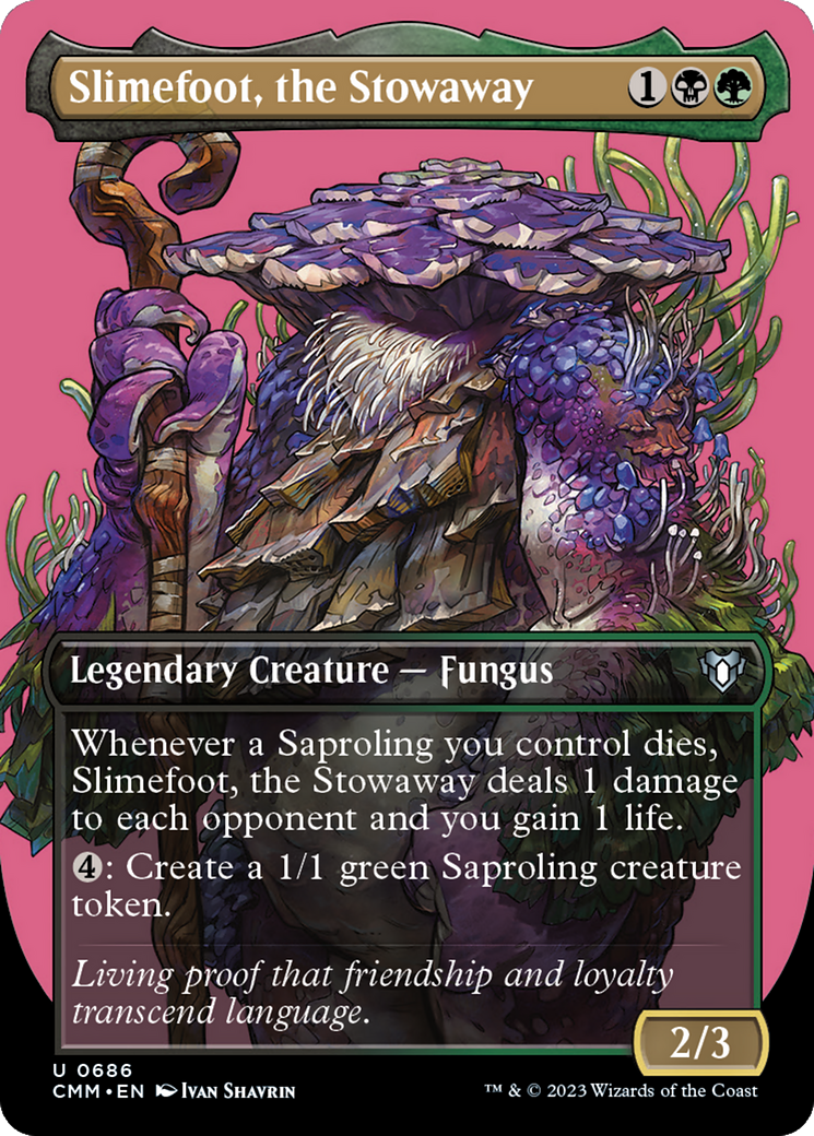 Slimefoot, the Stowaway (Borderless) (686) [Commander Masters] - Deck Out Gaming