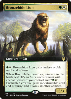 Bronzehide Lion (Extended Art) (334) [Theros Beyond Death] - Deck Out Gaming