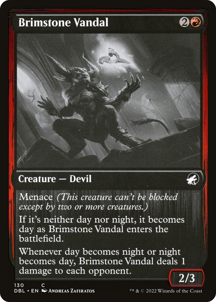 Brimstone Vandal (130) [Innistrad: Double Feature] foil - Deck Out Gaming