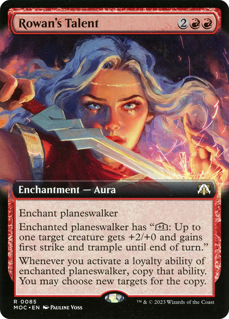 Rowan's Talent (Extended Art) (85) [March of the Machine Commander] foil - Deck Out Gaming