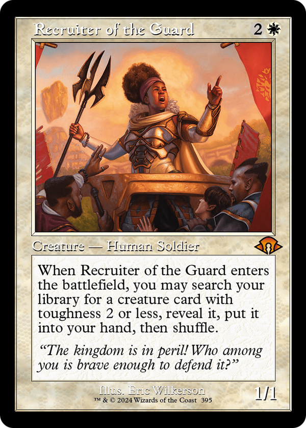 Recruiter of the Guard (Retro Frame) (395) [Modern Horizons 3] - Deck Out Gaming