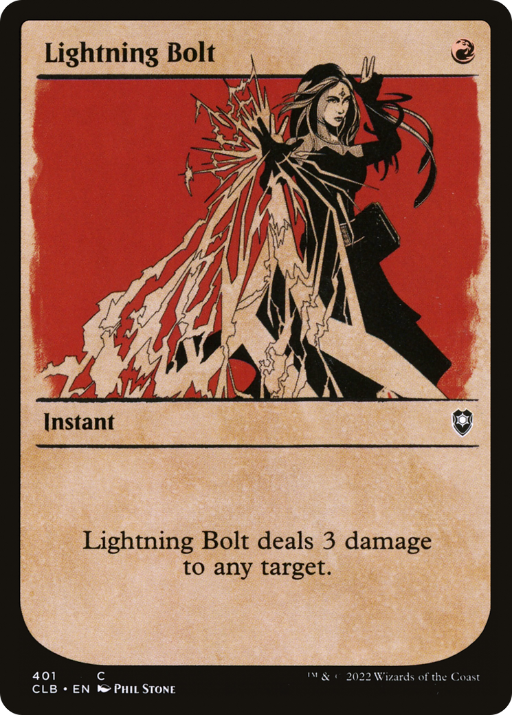 Lightning Bolt (Showcase) (401) [Commander Legends: Battle for Baldur's Gate] foil - Deck Out Gaming