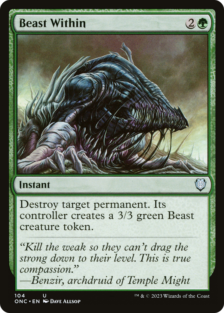 Beast Within (104) [Phyrexia: All Will Be One Commander] - Deck Out Gaming