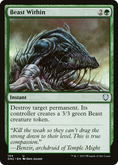 Beast Within (104) [Phyrexia: All Will Be One Commander] - Deck Out Gaming
