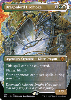 Dragonlord Dromoka (Borderless) (376) [Double Masters 2022] foil - Deck Out Gaming