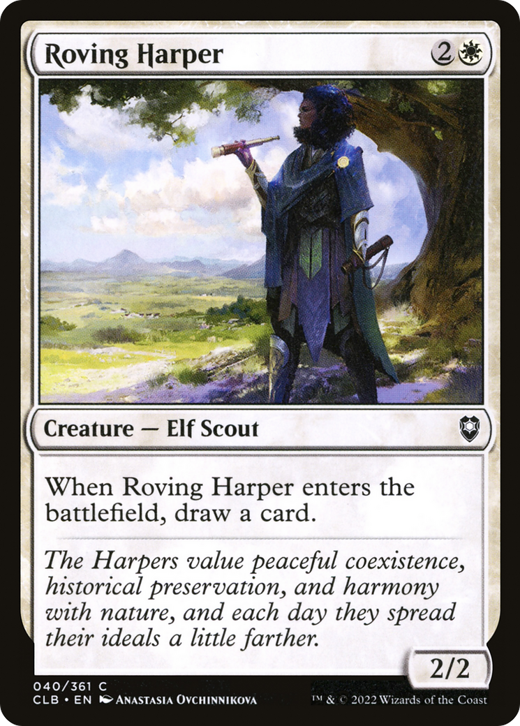 Roving Harper (40) [Commander Legends: Battle for Baldur's Gate] - Deck Out Gaming