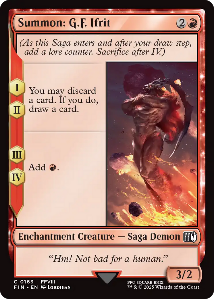 Summon: G.F. Ifrit (163) [FINAL FANTASY] foil - Deck Out Gaming