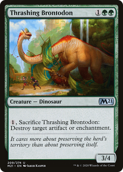 Thrashing Brontodon (209) [Core Set 2021] - Deck Out Gaming