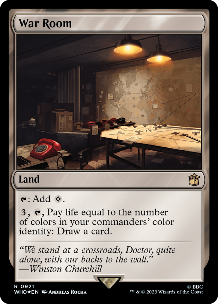 War Room (Surge Foil) (921) [Doctor Who] foil - Deck Out Gaming