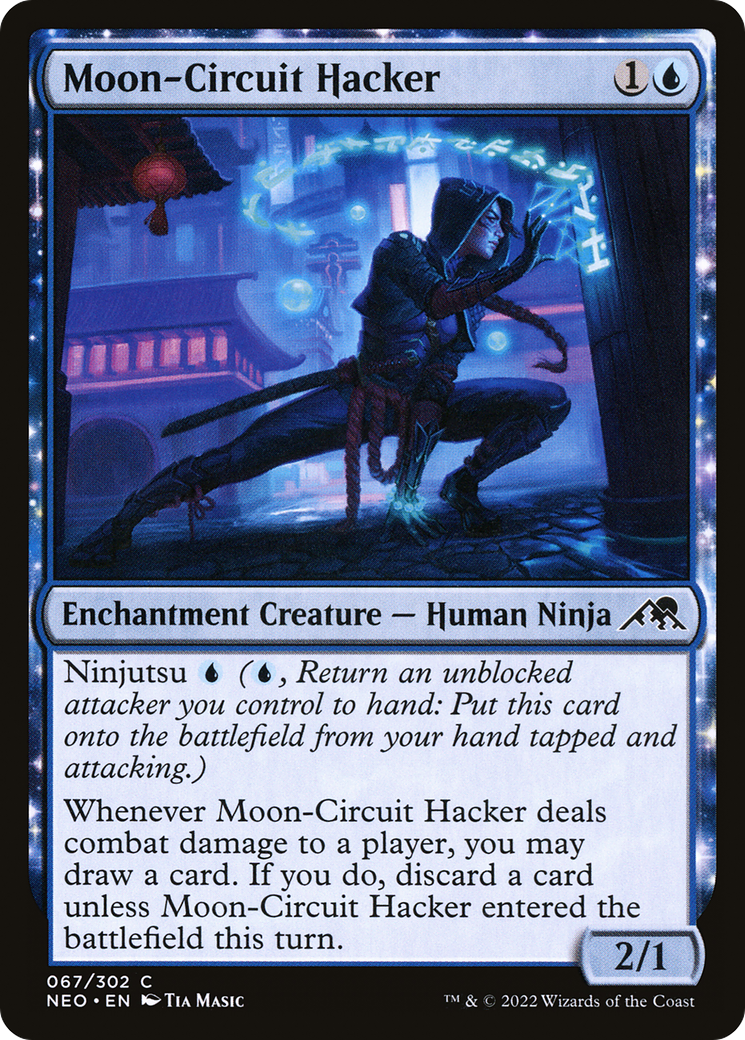 Moon-Circuit Hacker (67) [Kamigawa: Neon Dynasty] foil - Deck Out Gaming