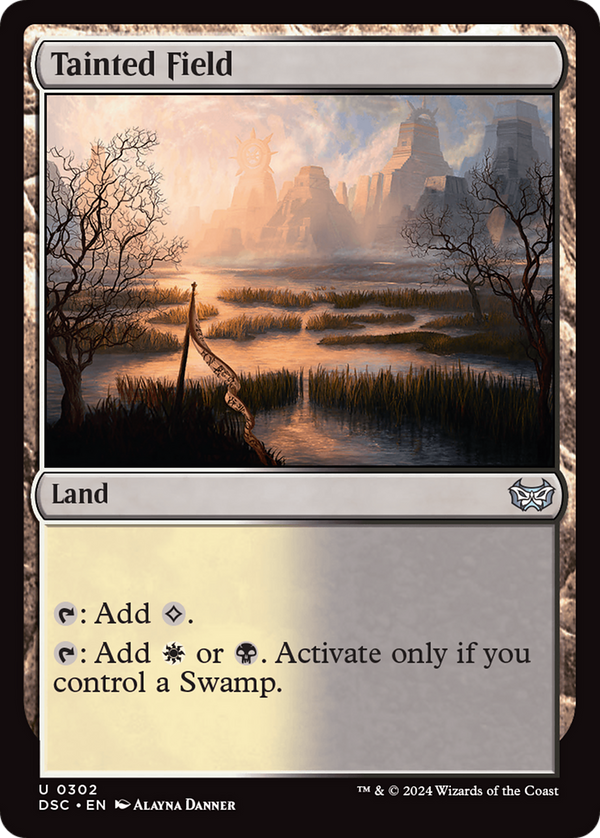 Tainted Field (302) [Duskmourn: House of Horror Commander] - Deck Out Gaming
