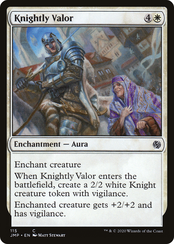 Knightly Valor (115) [Jumpstart] - Deck Out Gaming