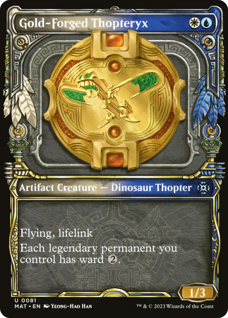 Gold-Forged Thopteryx (Showcase) (81) [March of the Machine: The Aftermath] - Deck Out Gaming