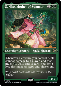 Sakiko, Mother of Summer (570) [Commander Masters] etched - Deck Out Gaming