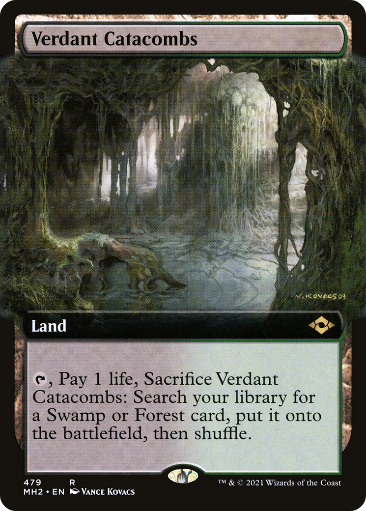Verdant Catacombs (Extended Art) (479) [Modern Horizons 2] foil - Deck Out Gaming