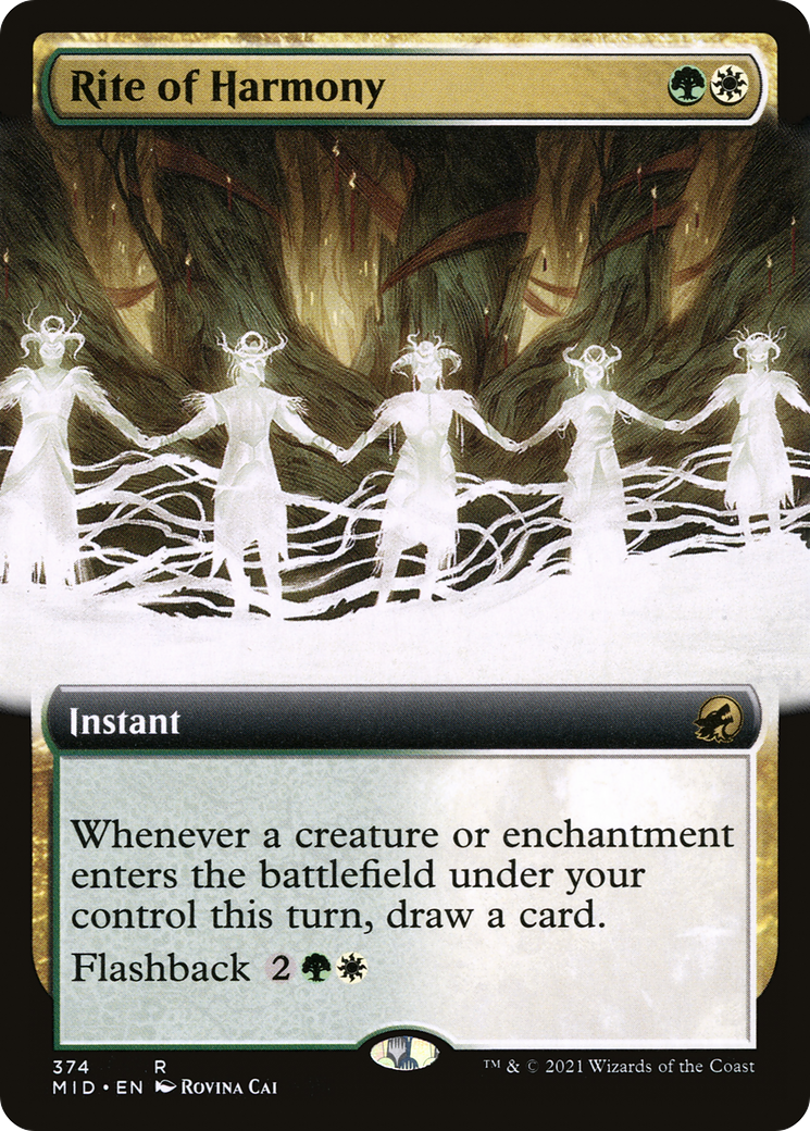 Rite of Harmony (Extended Art) (374) [Innistrad: Midnight Hunt] foil - Deck Out Gaming
