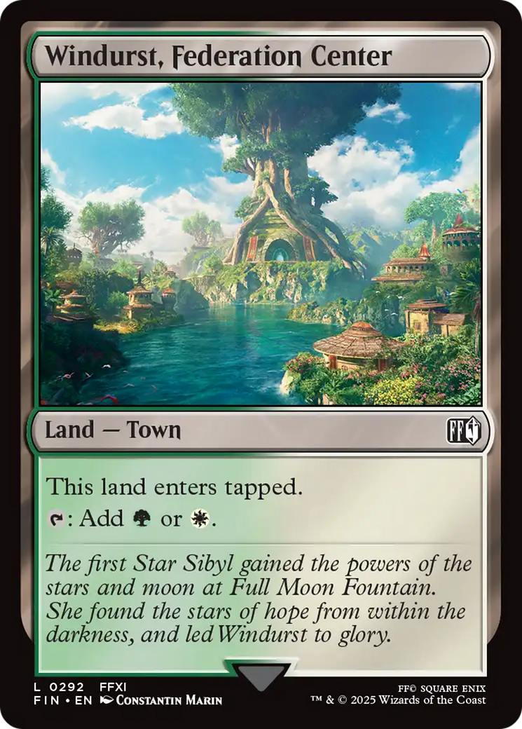 Windurst, Federation Center (292) [FINAL FANTASY] foil - Deck Out Gaming