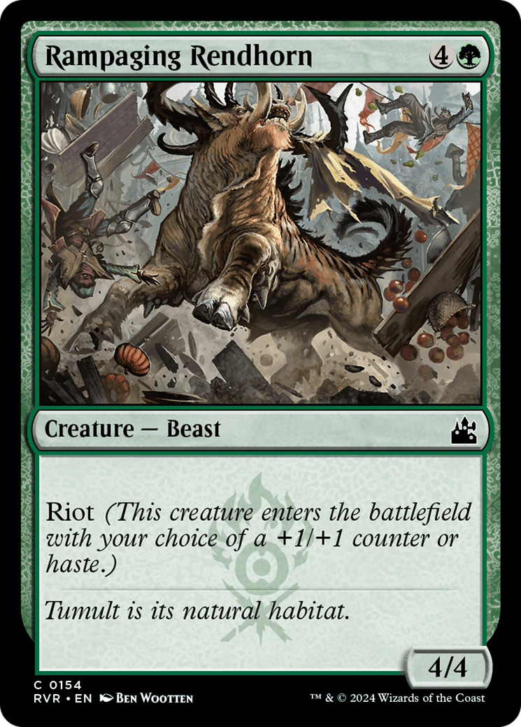 Rampaging Rendhorn (154) [Ravnica Remastered] foil - Deck Out Gaming