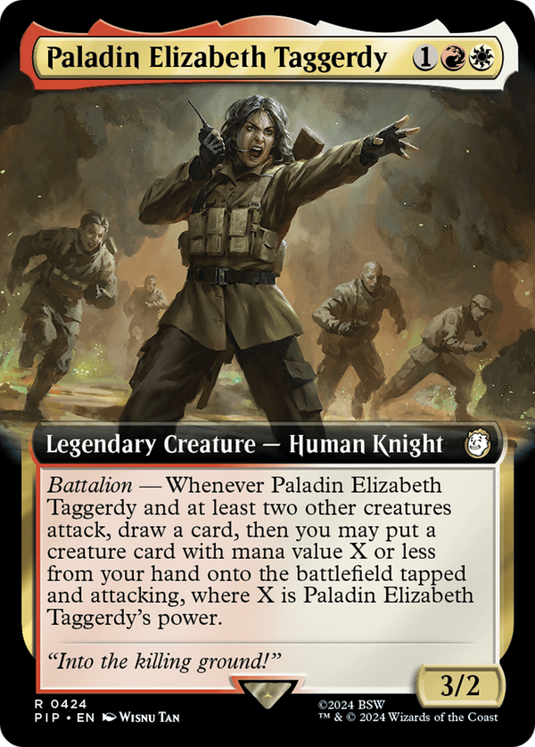 Paladin Elizabeth Taggerdy (Extended Art) (424) [Fallout] - Deck Out Gaming