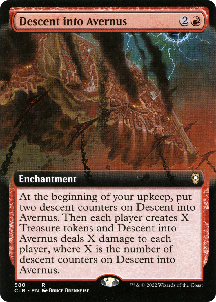 Descent into Avernus (Extended Art) (580) [Commander Legends: Battle for Baldur's Gate] foil - Deck Out Gaming