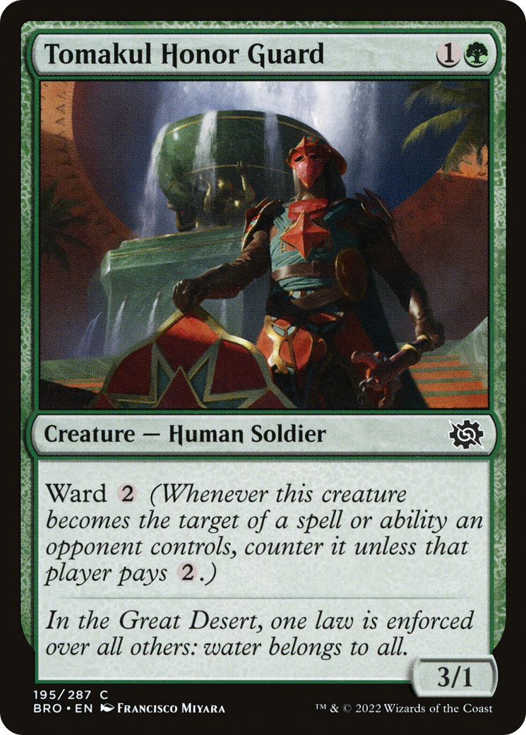 Tomakul Honor Guard (195) [The Brothers' War] foil - Deck Out Gaming