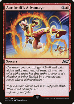 Aardwolf's Advantage (97) [Unfinity] - Deck Out Gaming
