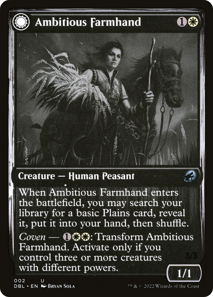 Ambitious Farmhand (2) [Innistrad: Double Feature] - Deck Out Gaming