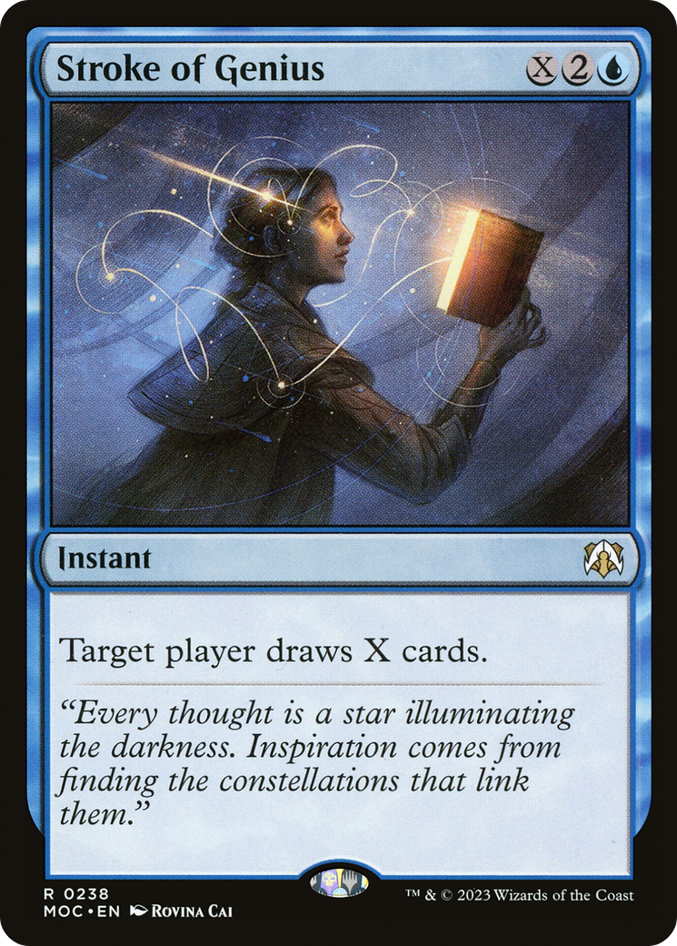 Stroke of Genius (238) [March of the Machine Commander] - Deck Out Gaming