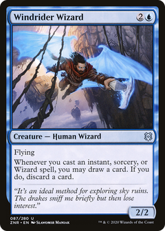 Windrider Wizard (87) [Zendikar Rising] foil - Deck Out Gaming