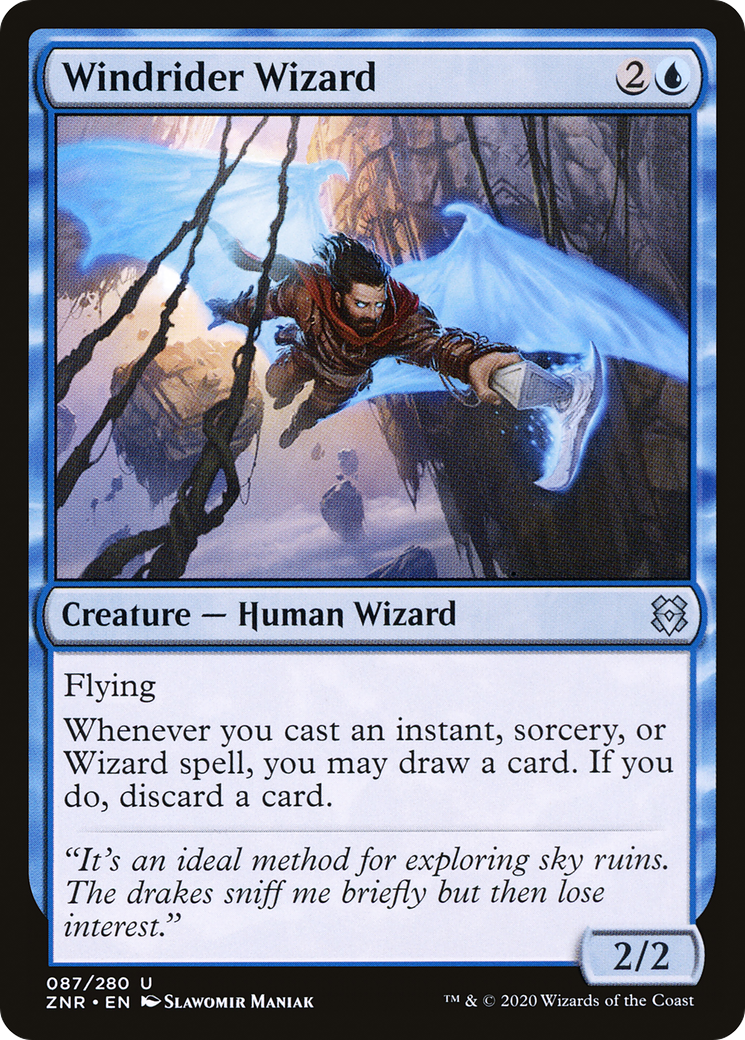 Windrider Wizard (87) [Zendikar Rising] foil - Deck Out Gaming