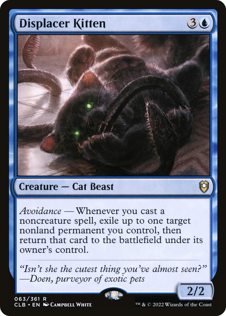 Displacer Kitten (63) [Commander Legends: Battle for Baldur's Gate] - Deck Out Gaming