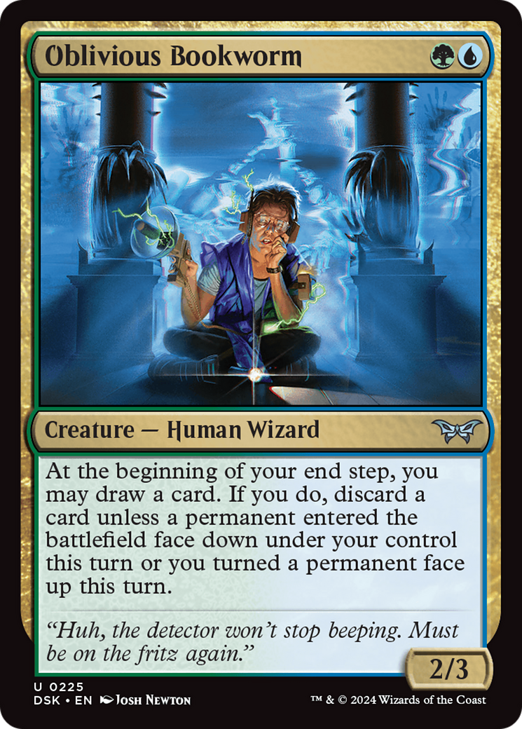 Oblivious Bookworm (0225) (225) [Duskmourn: House of Horror] - Deck Out Gaming