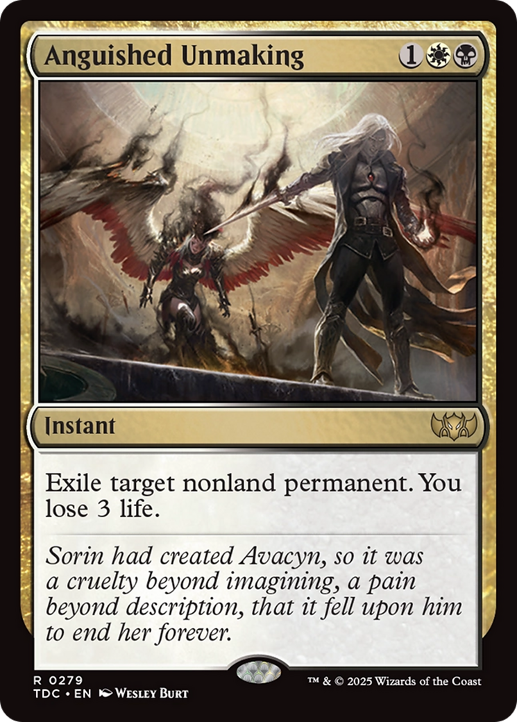 Anguished Unmaking (279) [Commander: Tarkir: Dragonstorm] - Deck Out Gaming
