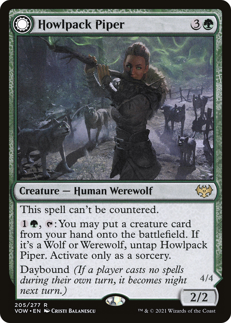 Howlpack Piper (205) [Innistrad: Crimson Vow] foil - Deck Out Gaming