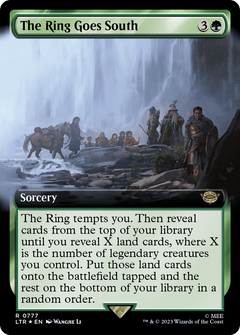 The Ring Goes South (Extended Art) (Surge Foil) (777) [The Lord of the Rings: Tales of Middle-earth] foil - Deck Out Gaming