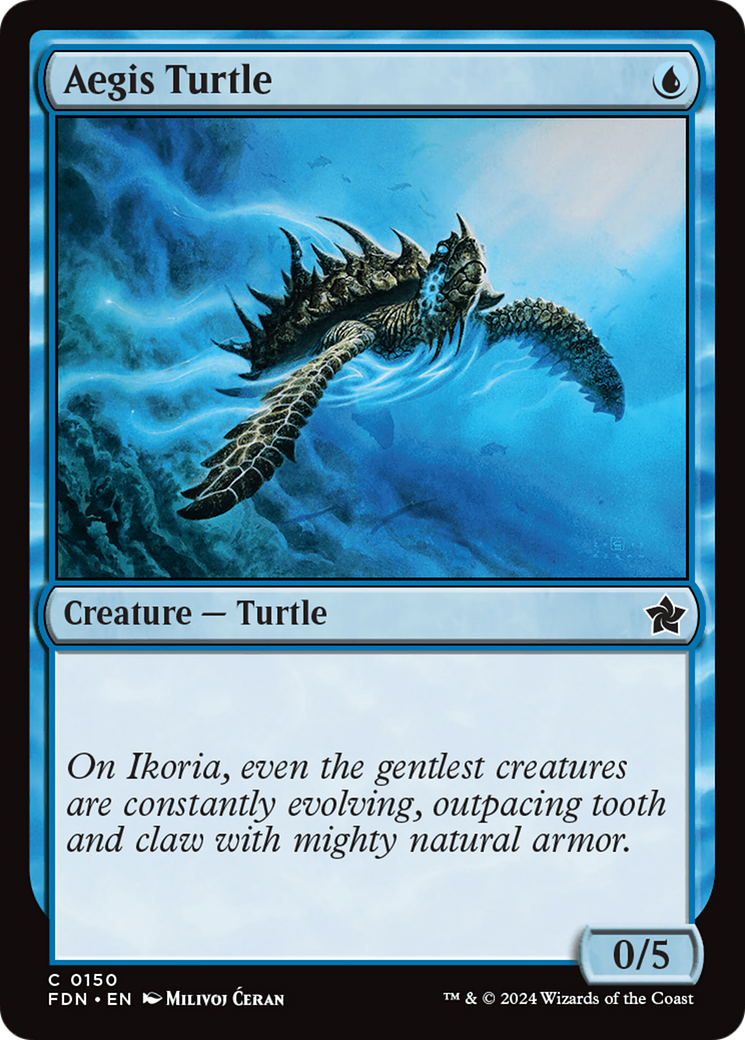 Aegis Turtle (150) [Foundations] foil - Deck Out Gaming