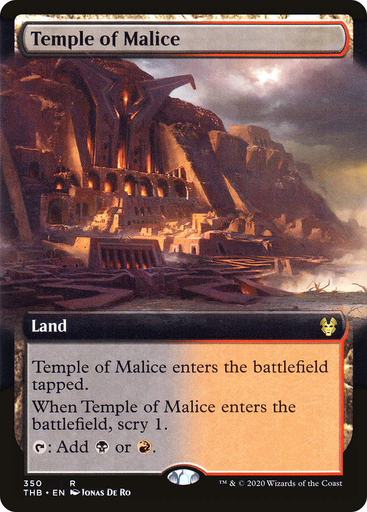 Temple of Malice (Extended Art) (350) [Theros Beyond Death] - Deck Out Gaming