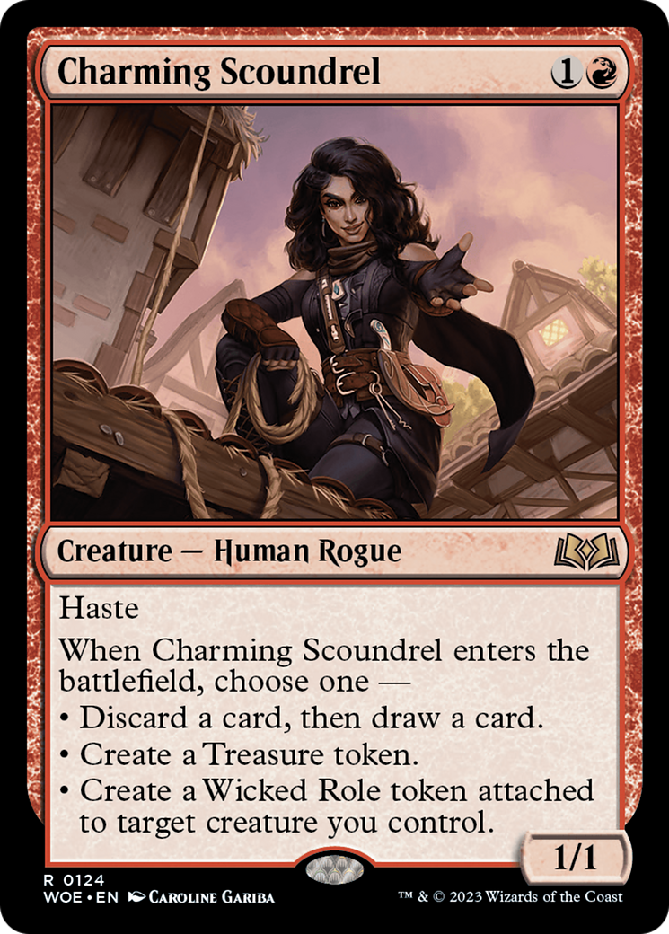 Charming Scoundrel (124) [Wilds of Eldraine] foil - Deck Out Gaming