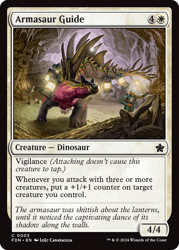 Armasaur Guide (3) [Foundations] foil - Deck Out Gaming
