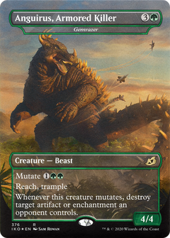 Anguirus, Armored Killer - Gemrazer (376) [Ikoria: Lair of Behemoths] foil - Deck Out Gaming