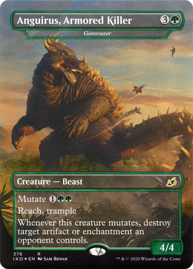 Anguirus, Armored Killer - Gemrazer (376) [Ikoria: Lair of Behemoths] foil - Deck Out Gaming